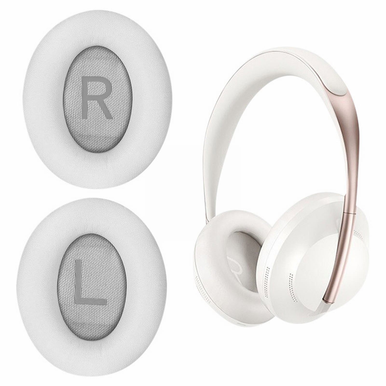 GARENAS Suitable for BOSE NC700 Headphones Over Ear Foam Cover(White)
